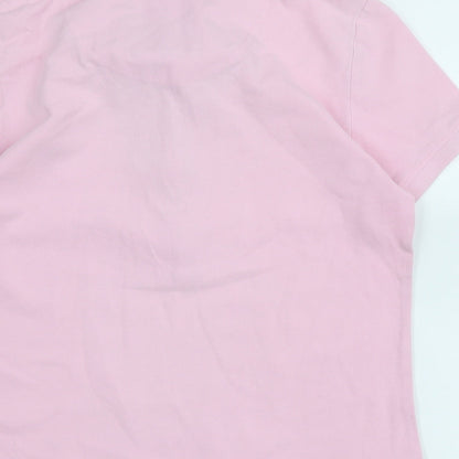 Womens UK Size 10 Crew Clothing Pink Basic Polo