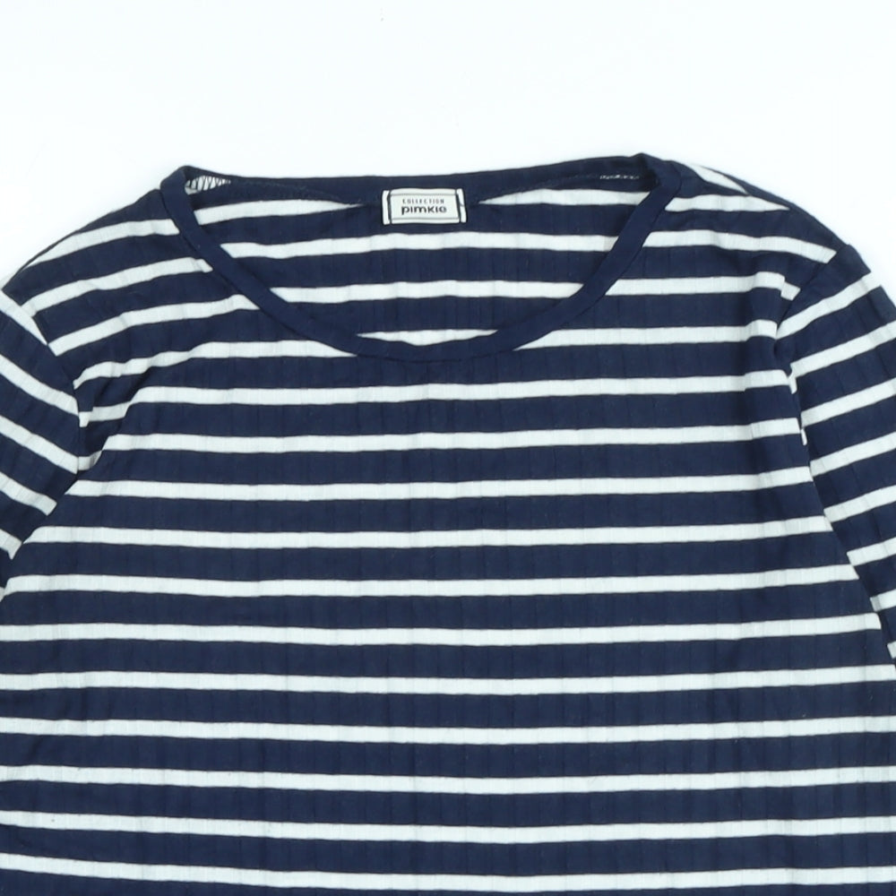Womens UK Size M Pimkie Blue Jersey T-Shirt