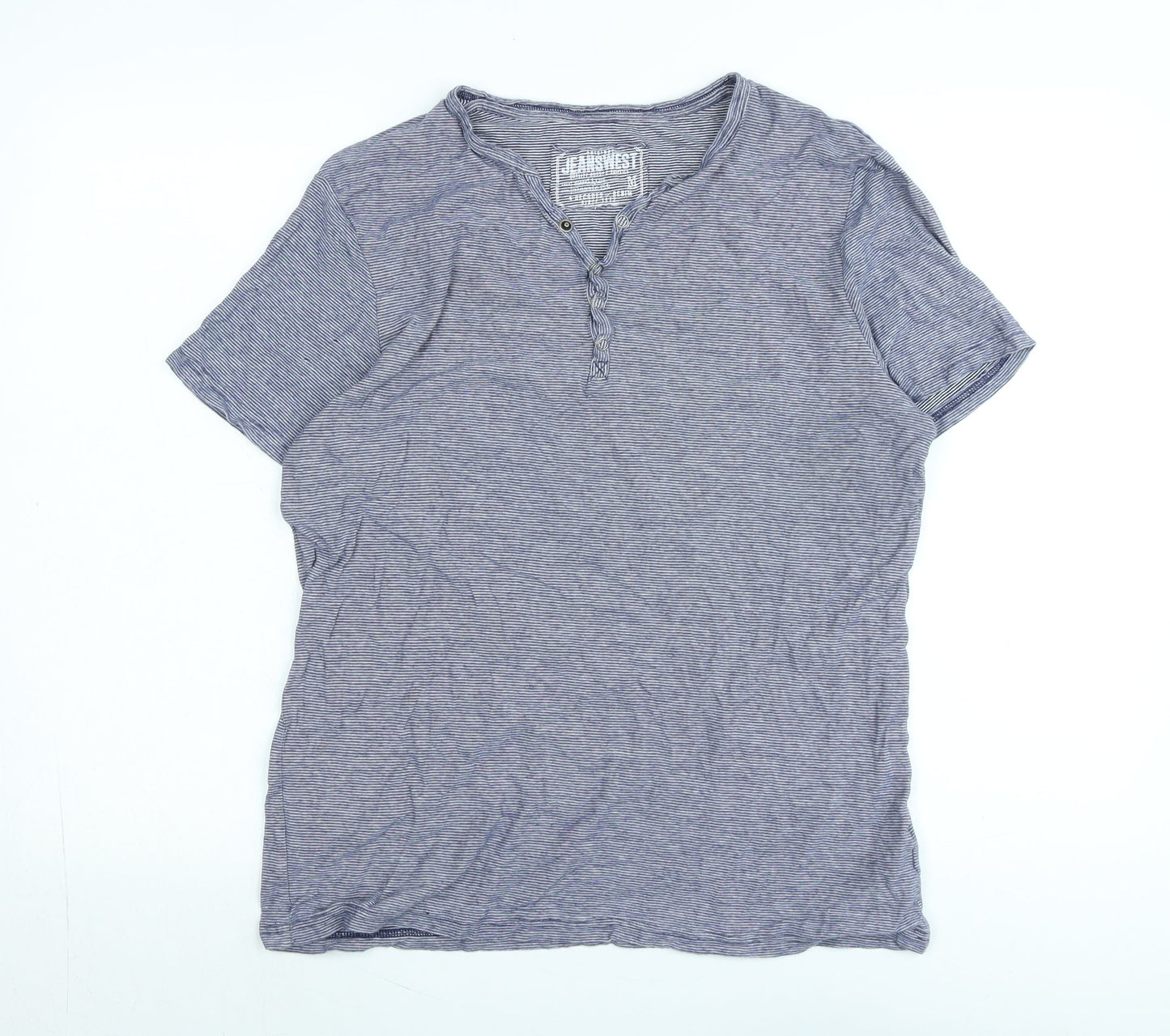 Womens UK Size M Jeanswest Blue Basic T-Shirt