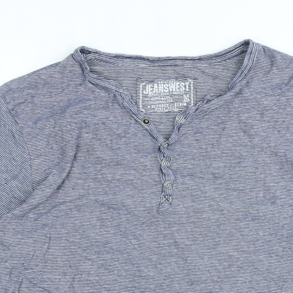 Womens UK Size M Jeanswest Blue Basic T-Shirt