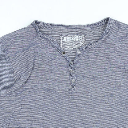 Womens UK Size M Jeanswest Blue Basic T-Shirt