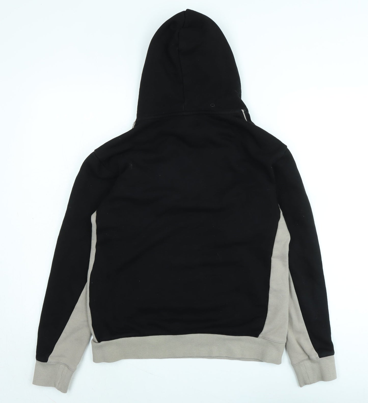 MDV Mens Black Cotton Pullover Hoodie Size S - Logo
