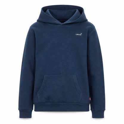 Levi's Boys Blue Cotton Pullover Hoodie Size 8-9 Years - Logo