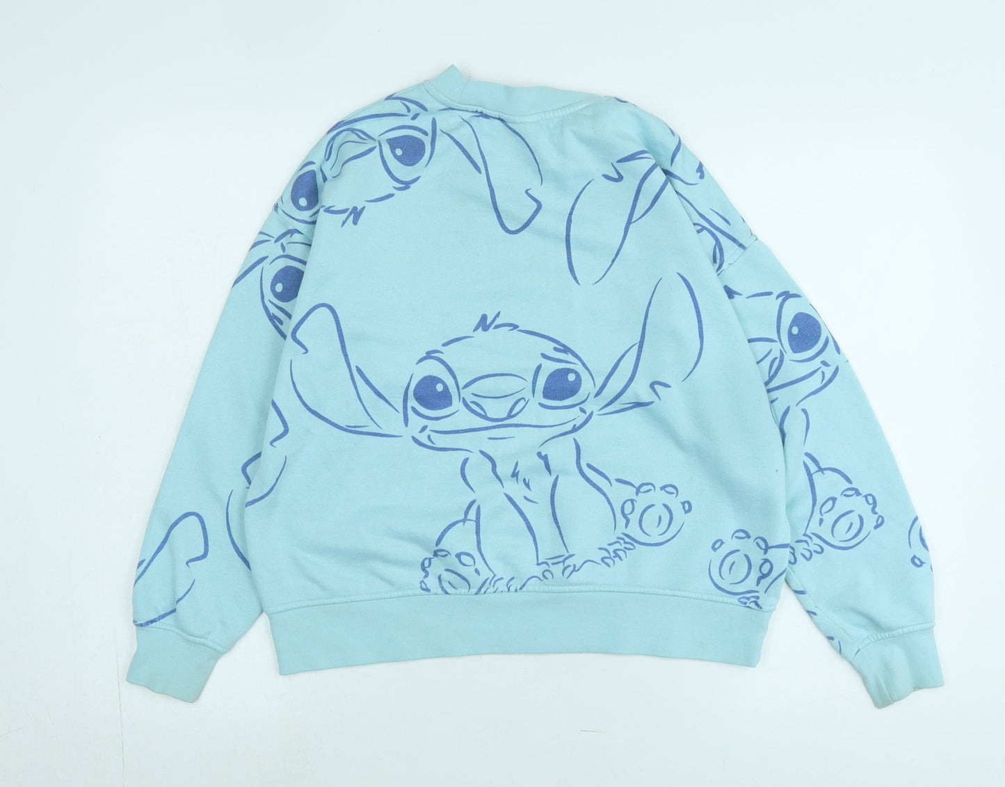 Womens UK Size XS Disney Blue Pullover Sweatshirt