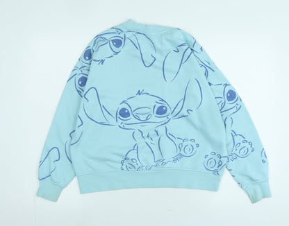 Womens UK Size XS Disney Blue Pullover Sweatshirt
