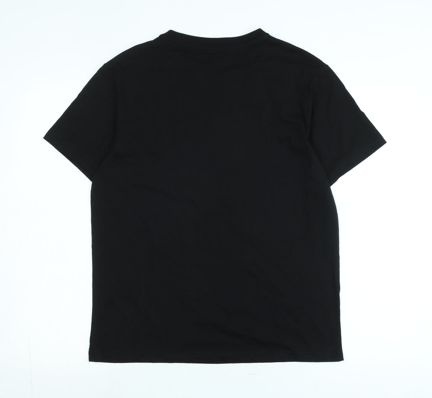Sea of thieves Mens Black Cotton T-Shirt Size M Crew Neck - Logo -Who killed Demarco