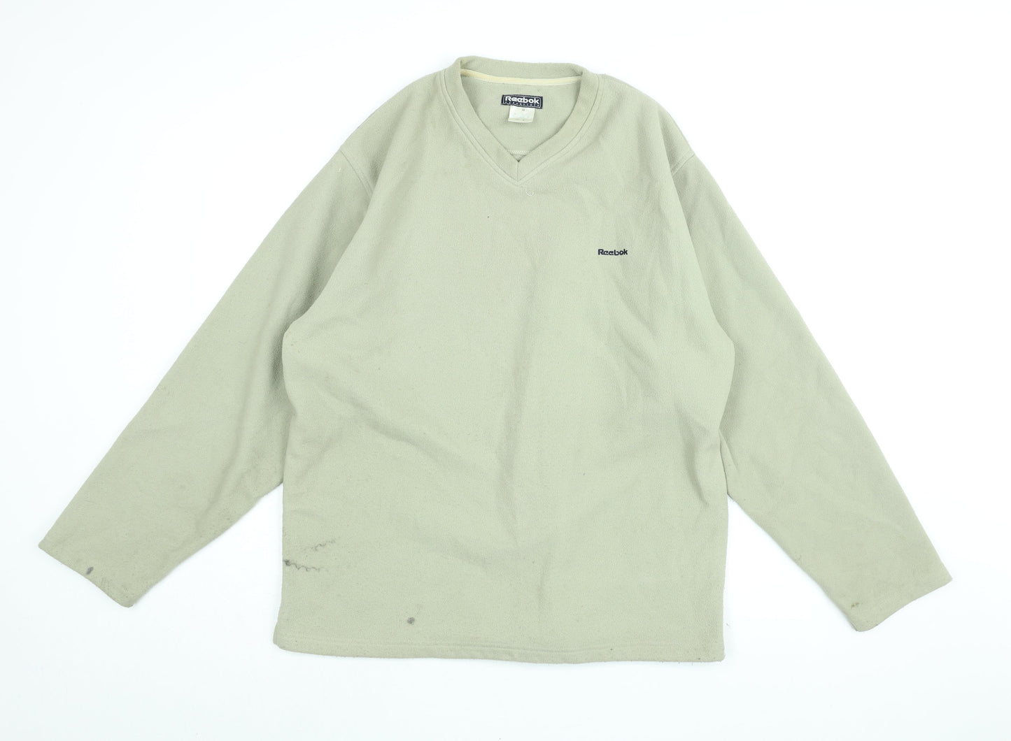 Mens UK Size M Reebok Beige Pullover Sweatshirt