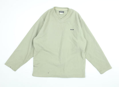 Mens UK Size M Reebok Beige Pullover Sweatshirt