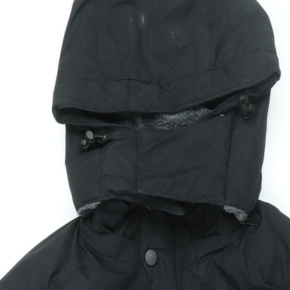 Mens UK Size L Outdoor Sport Black Rain Coat