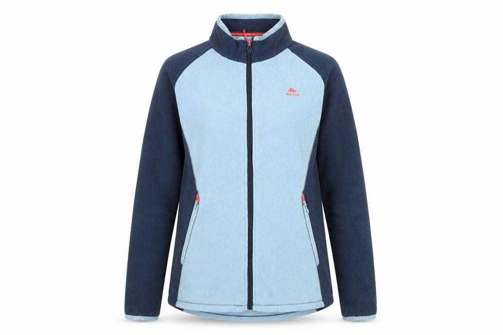 Decathlon Girls Blue Polyester Full Zip Sweatshirt Size 14-15 Years Zip