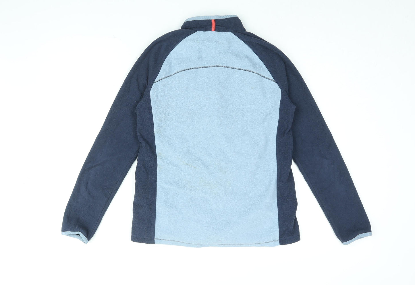 DECATHLON Girls Blue Polyester Full Zip Sweatshirt Size 14-15 Years Zip