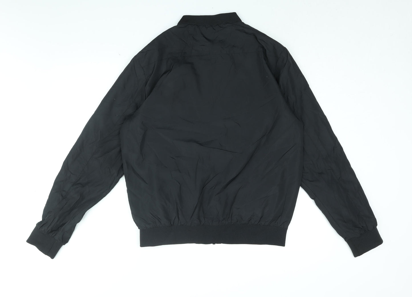 Mens UK Size L Brave Soul Black Bomber Jacket
