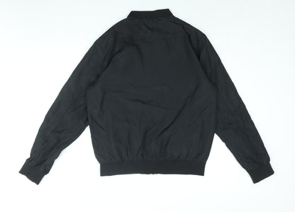 Mens UK Size L Brave Soul Black Bomber Jacket