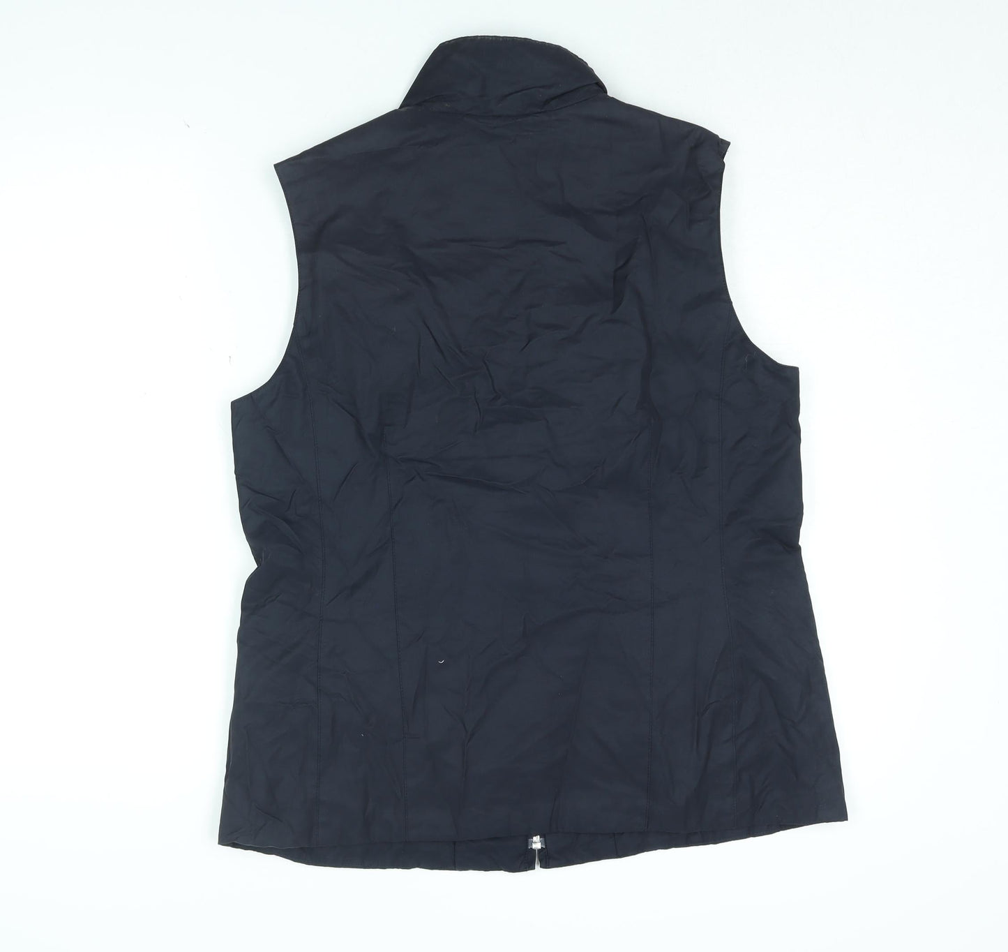 Maine Womens Blue Gilet Jacket Size 14 Zip