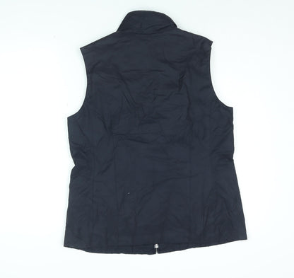 Maine Womens Blue Gilet Jacket Size 14 Zip