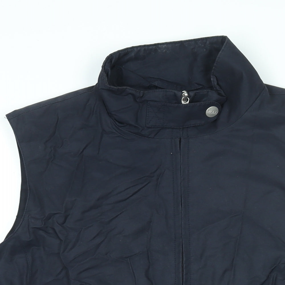 Maine Womens Blue Gilet Jacket Size 14 Zip