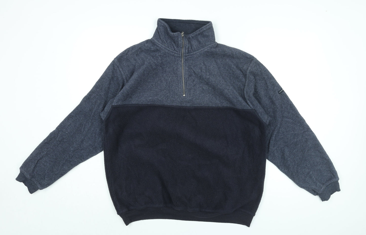 CANDA Mens Blue Polyester Pullover Sweatshirt Size M