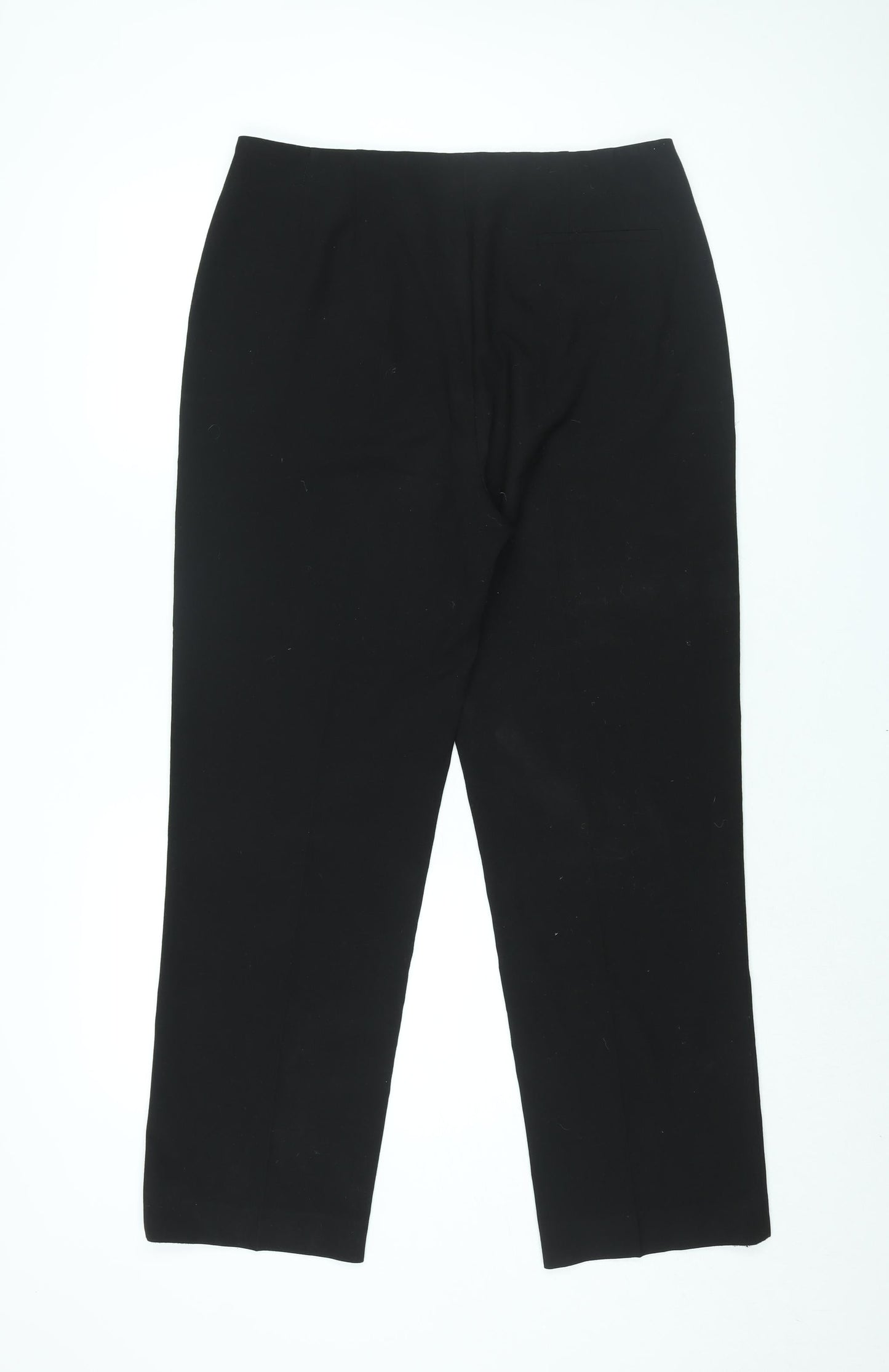 Lakeland Womens Black Polyester Trousers Size 14 L29.5 in Regular Zip