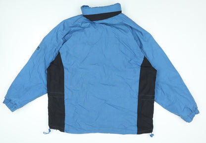Mens UK Size L Cotton Traders Blue Rain Coat