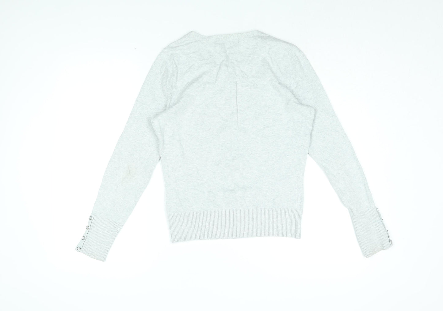 Womens UK Size 10 Red Herring Grey Cardigan Jumper