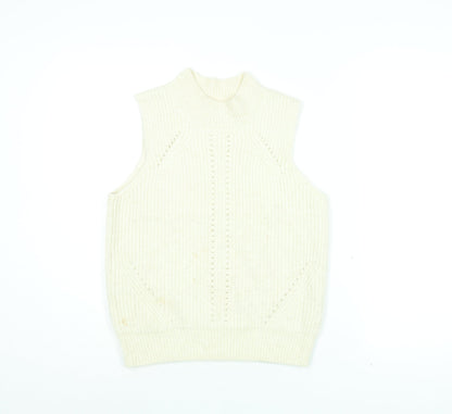 Womens UK Size 12 Scotch & Soda White Pullover Jumper