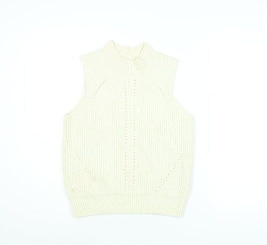 Womens UK Size 12 Scotch & Soda White Pullover Jumper