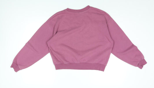 H&M Womens Pink Cotton Pullover Sweatshirt Size S Pullover - Mount Rainier National Forest