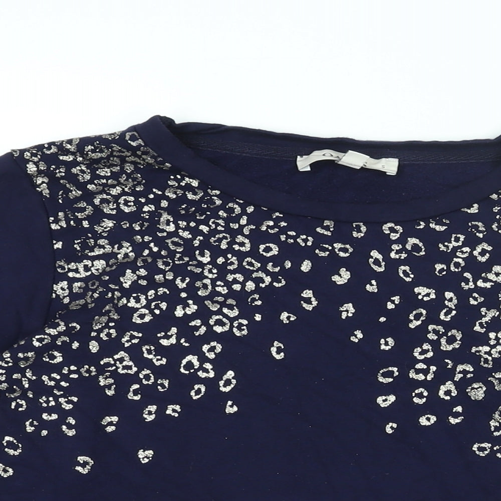 Womens UK Size S Oasis Blue Basic T-Shirt