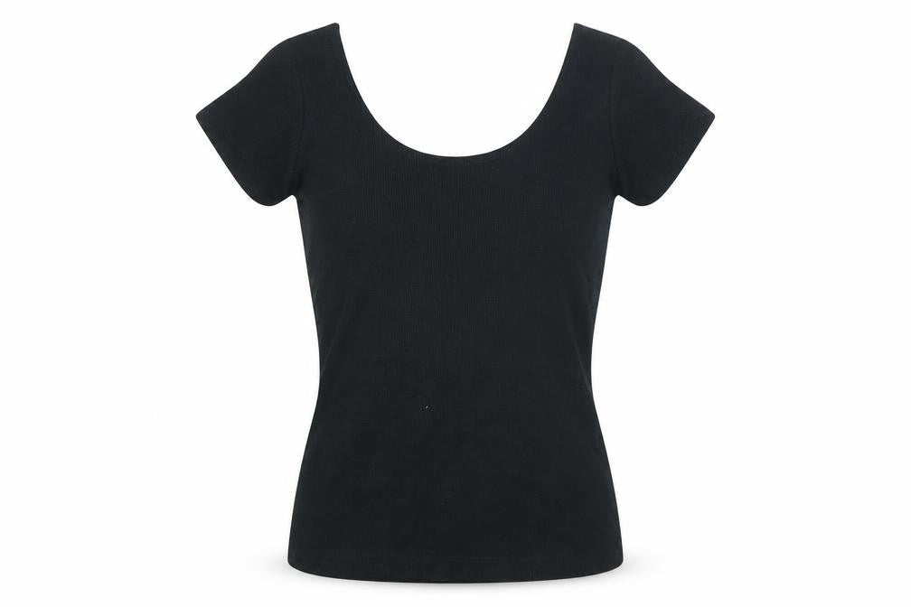 Womens UK Size S Gap Black Basic T-Shirt