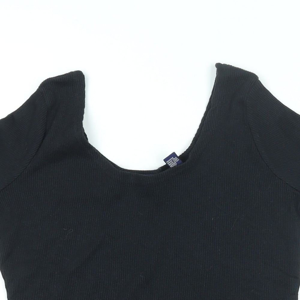 Womens UK Size S Gap Black Basic T-Shirt