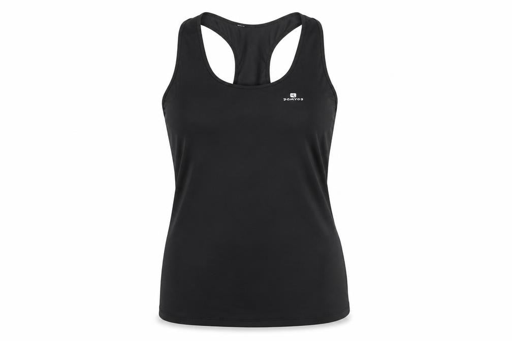 Womens UK Size M DECATHLON Black  Tank