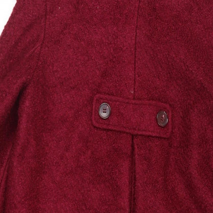 Womens UK Size 12 John Lewis Red Pea Coat