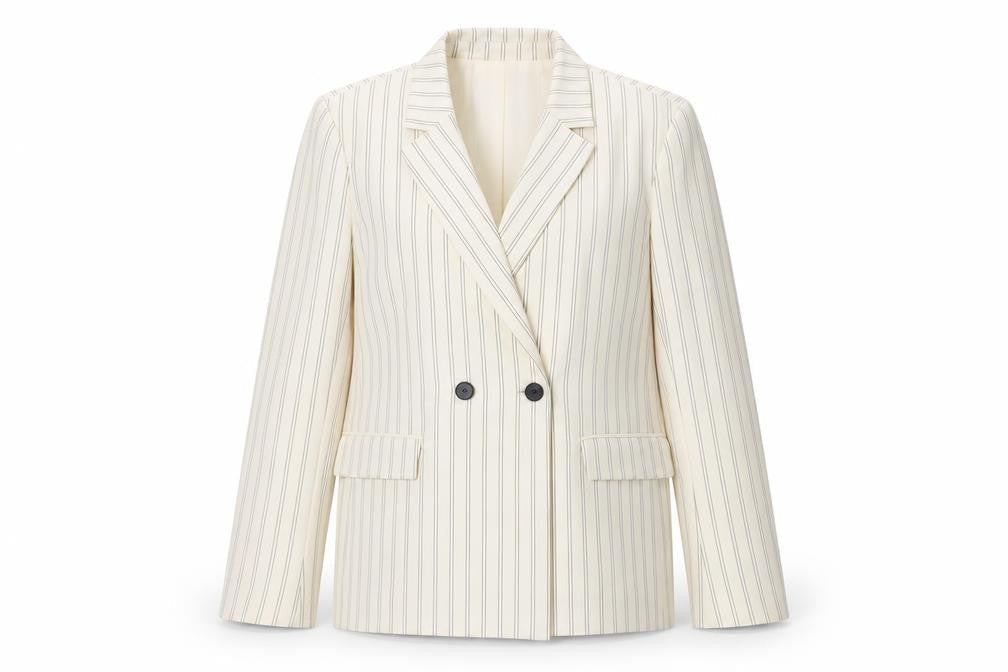 Womens UK Size L Bershka Ivory Jacket