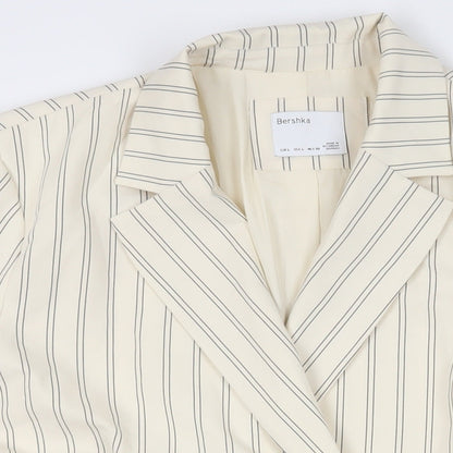 Womens UK Size L Bershka Ivory Jacket