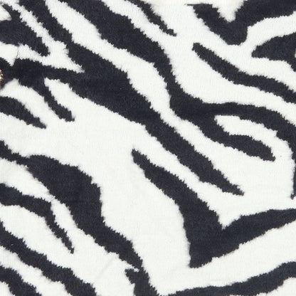 Sonder Girls Black Crew Neck Animal Print Nylon Pullover Jumper Size 10-11 Years Pullover - Zebra Print Sequins