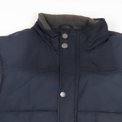 Atlantic Bay Mens Blue Gilet Jacket Size M Zip