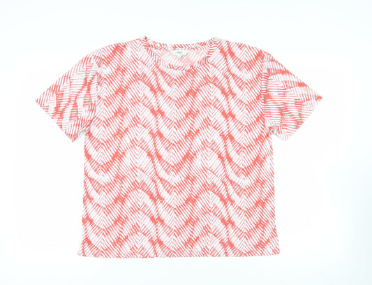 Womens UK Size 12 Marks and Spencer Red Basic T-Shirt