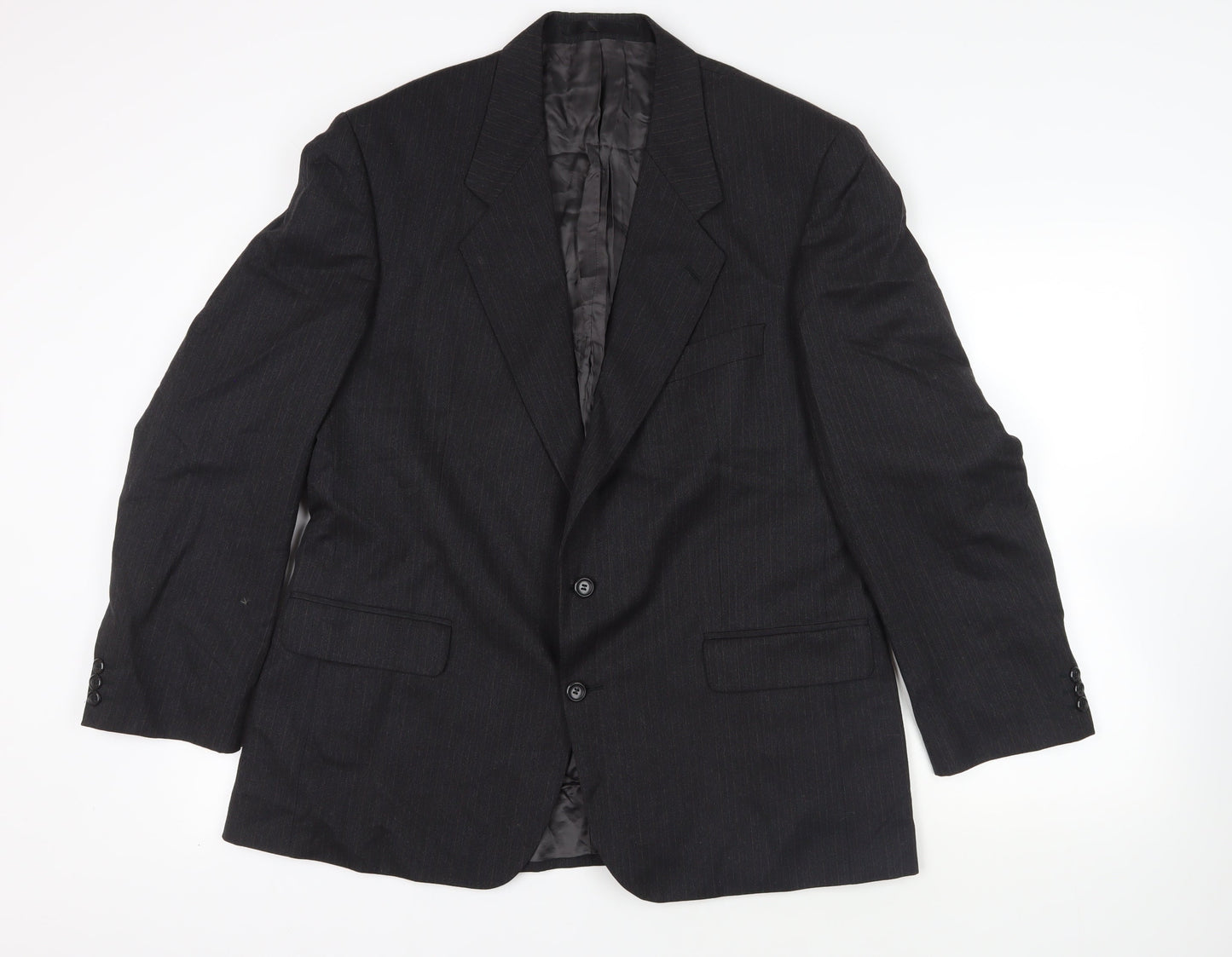 Mens UK Size 44 Label Regular Black Suit Jacket