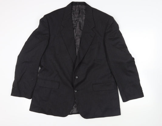Mens UK Size 44 Label Regular Black Suit Jacket