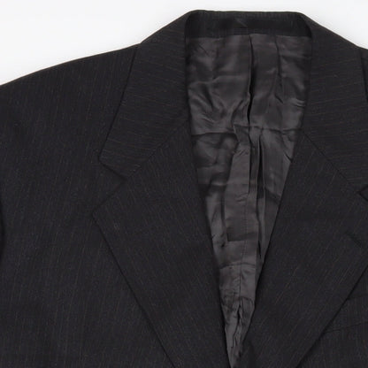 Mens UK Size 44 Label Regular Black Suit Jacket