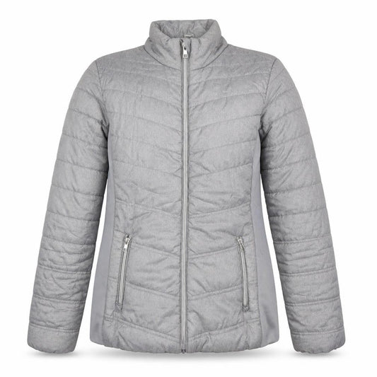 RBX Womens Grey Quilted Jacket Size M Zip
