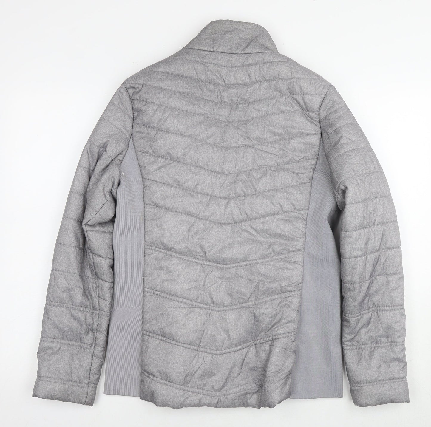 RBX Womens Grey Quilted Jacket Size M Zip