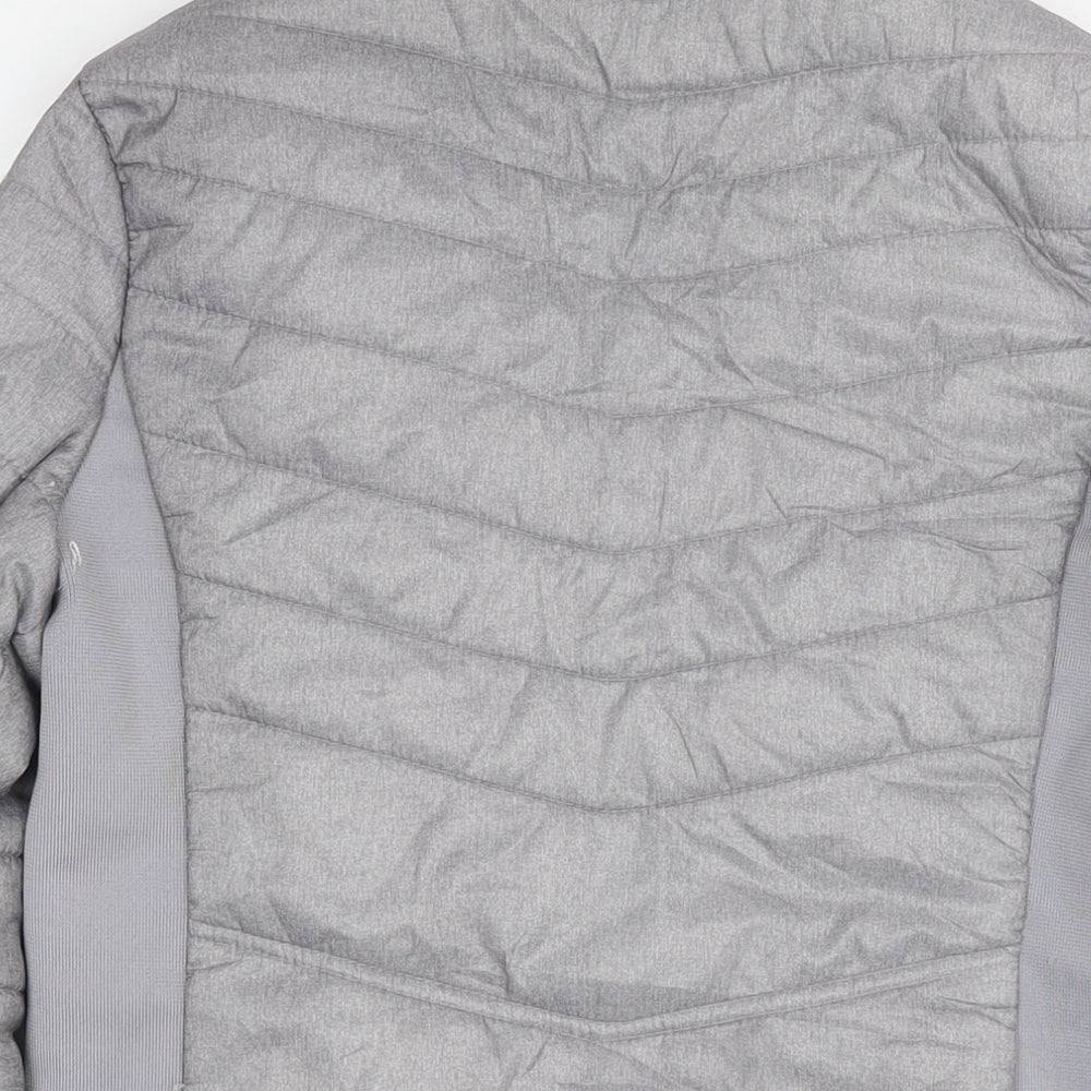 RBX Womens Grey Quilted Jacket Size M Zip