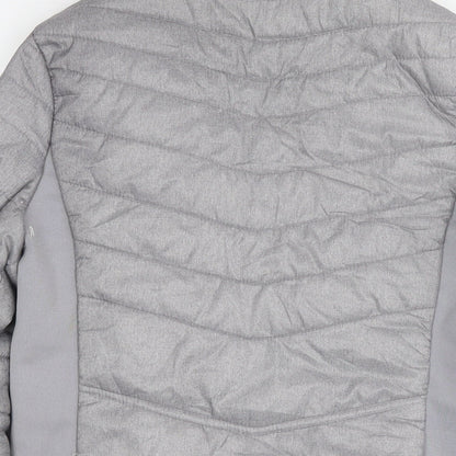 RBX Womens Grey Quilted Jacket Size M Zip