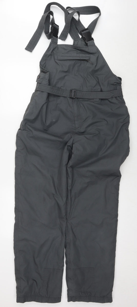 St Michael Mens Grey Polyester Snow Pants Trousers Size M L30 in Regular Zip