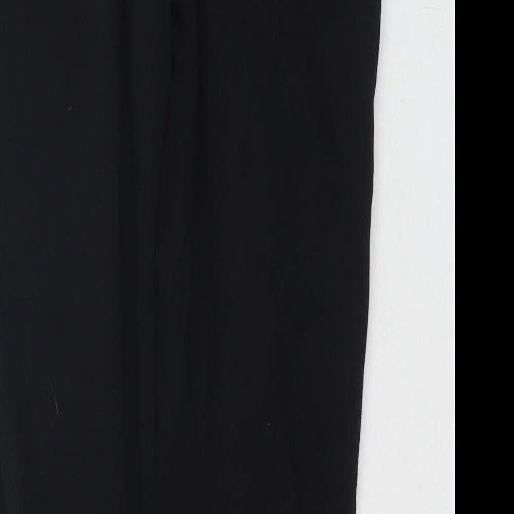 Pink Soda Womens Black Cotton Jogger Trousers Size 8 L26 in Regular Drawstring - Logo
