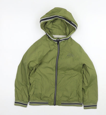 Mayoral Boys Green Jacket Size 8 Years Zip