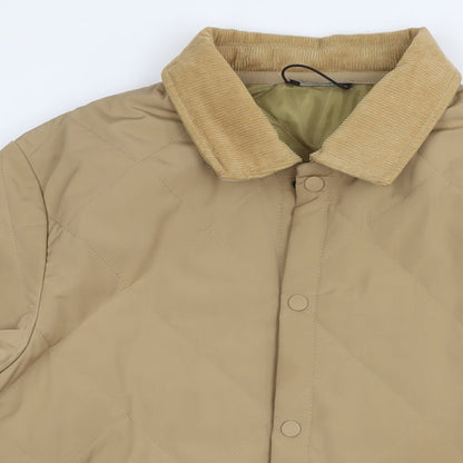 Mens UK Size M GOLFINO Beige Quilted Coat