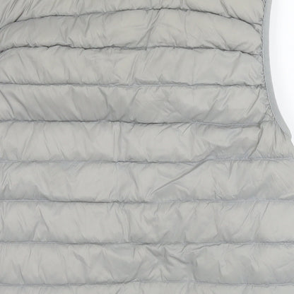 DECATHLON Womens Grey Gilet Waistcoat Size S Zip