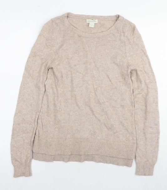 Womens UK Size 8 Monsoon Beige Pullover Jumper